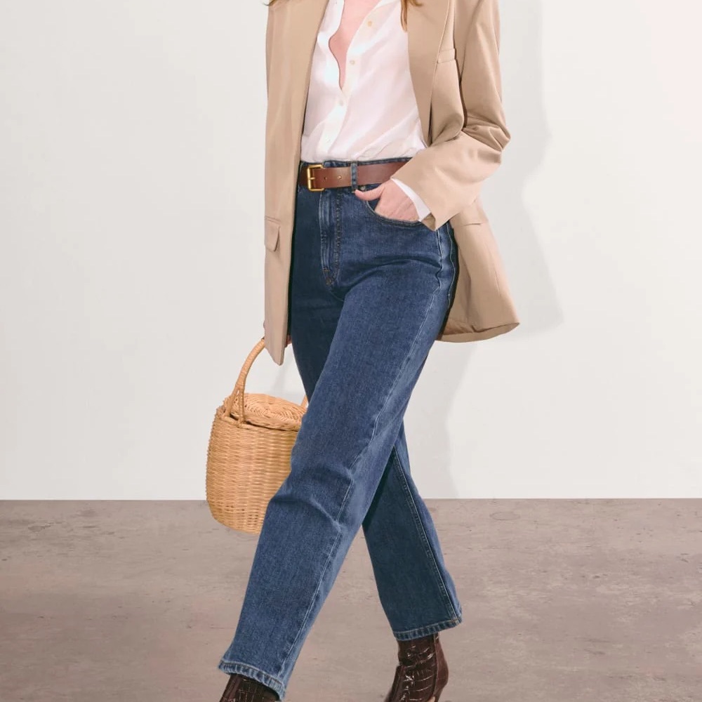 Everlane - Curvy Way High Jean-dark  blue - SZ 24R